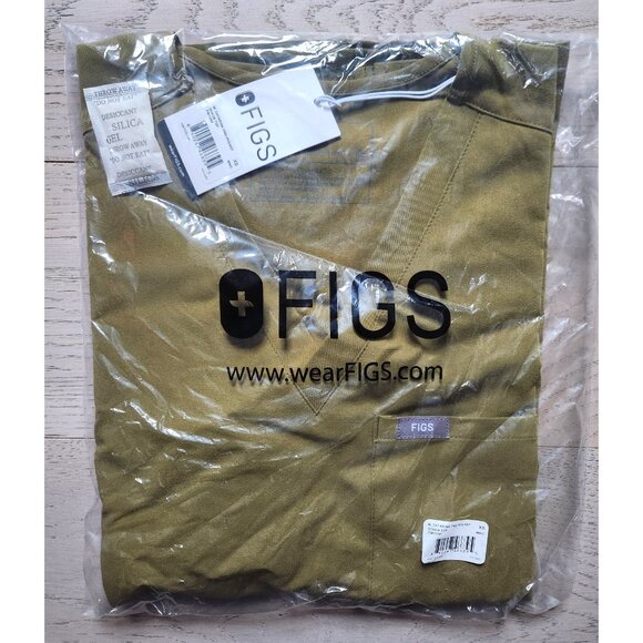 NWT Figs CATARINA Scrub Top Martini Olive XS - Picture 5 of 6